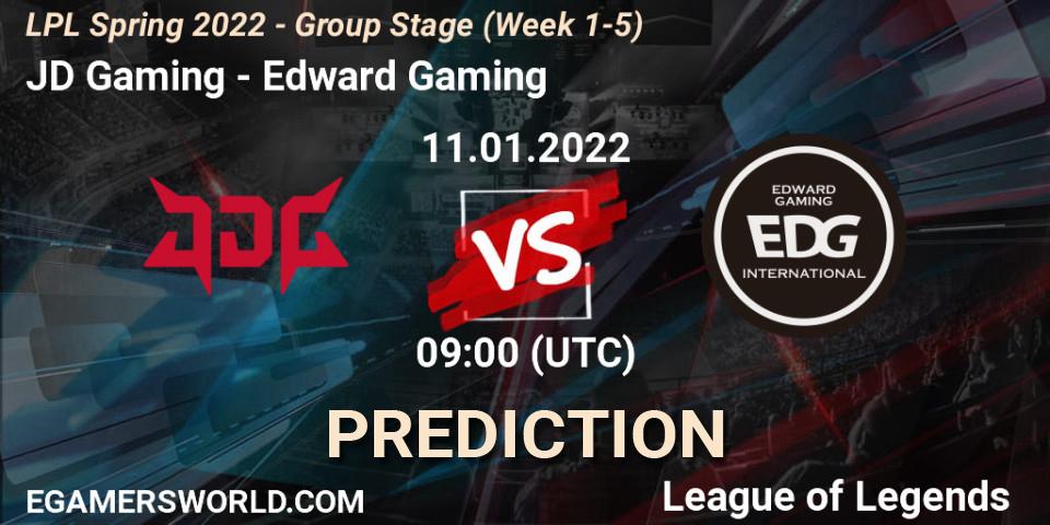 Pronósticos JD Gaming - Edward Gaming. 11.01.22. LPL Spring 2022 - Group Stage (Week 1-5) - LoL