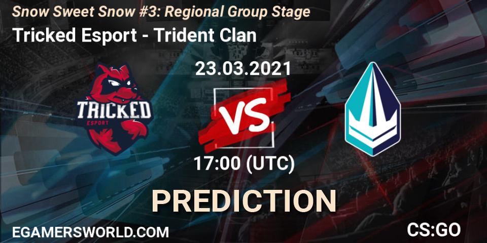 Pronósticos Tricked Esport - Trident Clan. 23.03.2021 at 17:00. Snow Sweet Snow #3: Regional Group Stage - Counter-Strike (CS2)