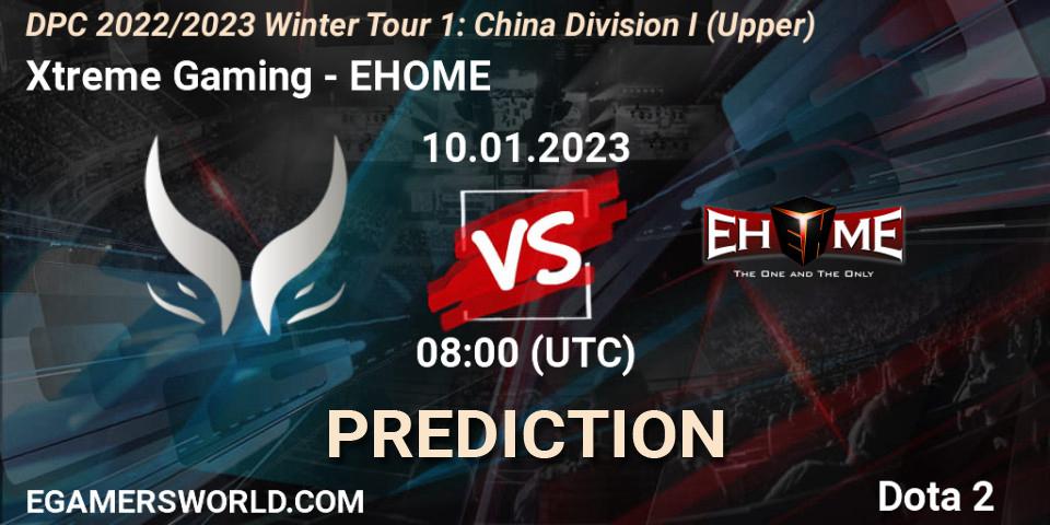 Pronósticos Xtreme Gaming - EHOME. 10.01.2023 at 07:55. DPC 2022/2023 Winter Tour 1: CN Division I (Upper) - Dota 2