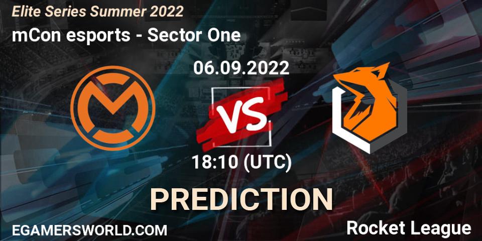Pronósticos mCon esports - Sector One. 06.09.22. Elite Series Summer 2022 - Rocket League