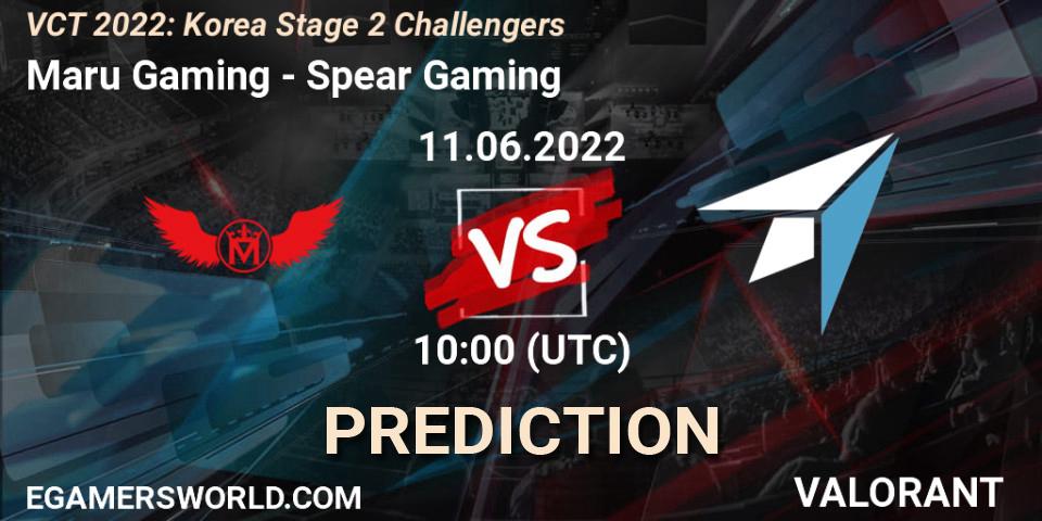 Pronósticos Maru Gaming - Spear Gaming. 11.06.2022 at 10:30. VCT 2022: Korea Stage 2 Challengers - VALORANT