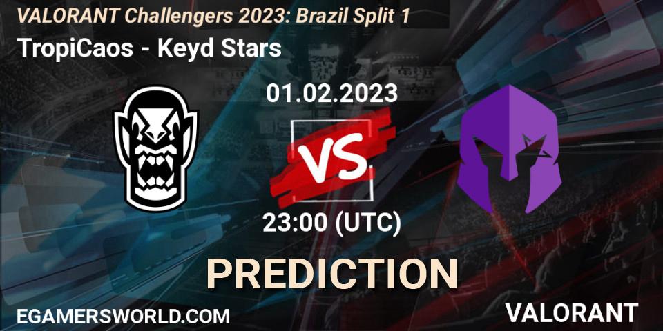 Pronósticos TropiCaos - Keyd Stars. 01.02.23. VALORANT Challengers 2023: Brazil Split 1 - VALORANT