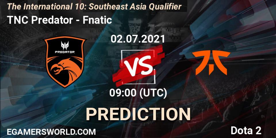 Pronósticos TNC Predator - Fnatic. 02.07.21. The International 10: Southeast Asia Qualifier - Dota 2