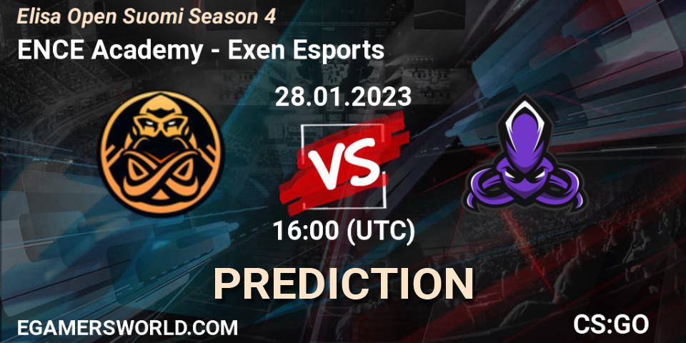 Pronósticos ENCE Academy - Exen Esports. 28.01.23. Elisa Open Suomi Season 4 - CS2 (CS:GO)
