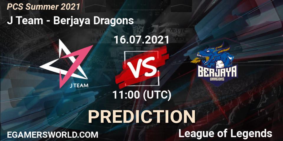 Pronósticos J Team - Berjaya Dragons. 16.07.2021 at 11:00. PCS Summer 2021 - LoL