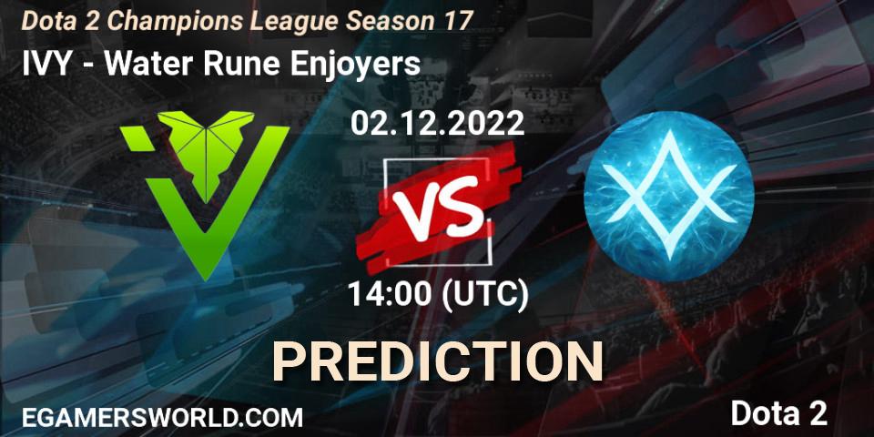 Pronósticos IVY - GameAcces. 02.12.22. Dota 2 Champions League Season 17 - Dota 2