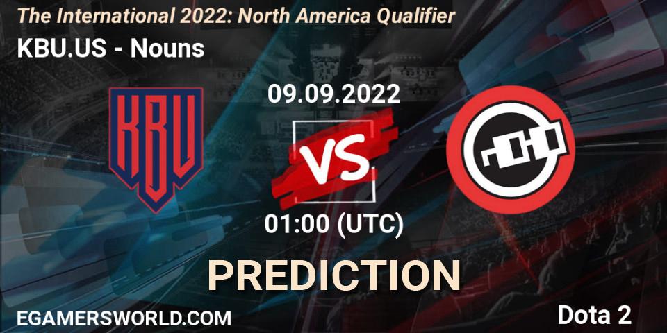 Pronósticos KBU.US - Nouns. 08.09.2022 at 23:34. The International 2022: North America Qualifier - Dota 2