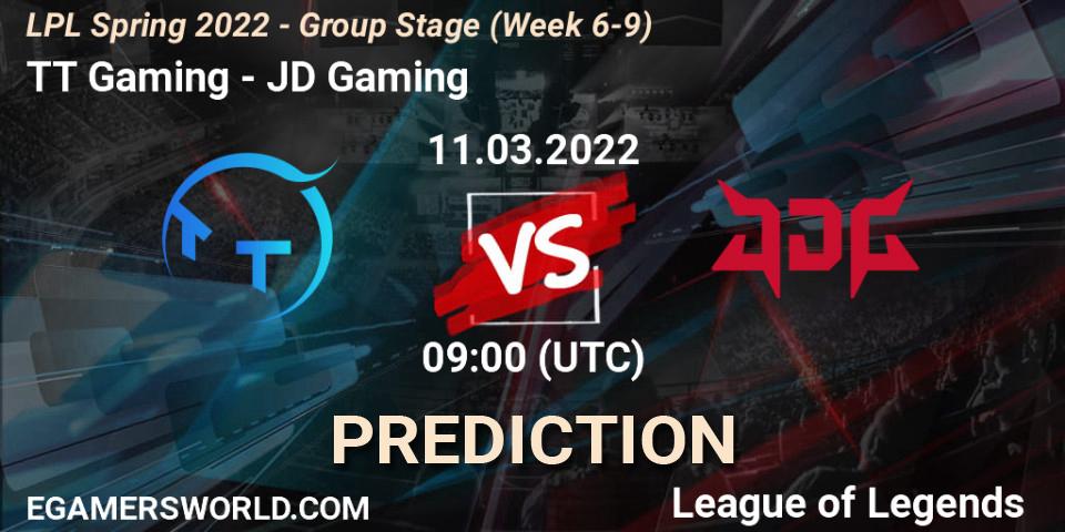 Pronósticos TT Gaming - JD Gaming. 11.03.2022 at 07:00. LPL Spring 2022 - Group Stage (Week 6-9) - LoL
