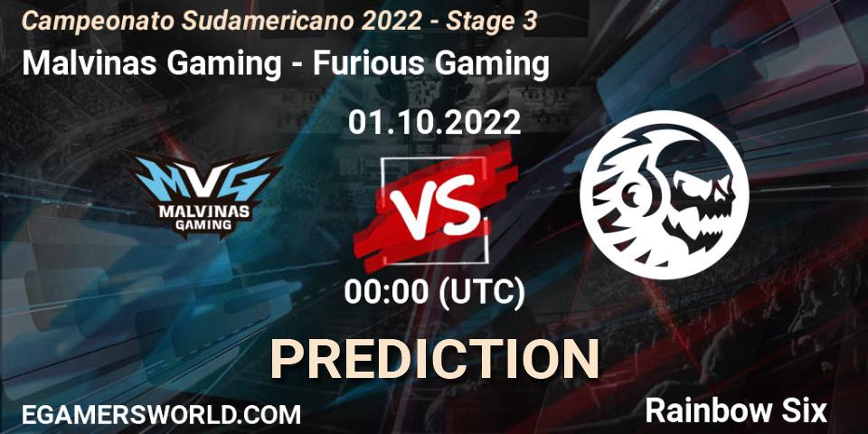 Pronósticos Malvinas Gaming - Furious Gaming. 01.10.2022 at 00:00. Campeonato Sudamericano 2022 - Stage 3 - Rainbow Six