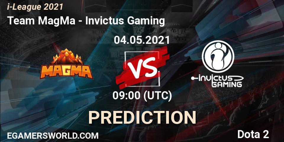 Pronósticos Team MagMa - Invictus Gaming. 04.05.2021 at 09:22. i-League 2021 Season 1 - Dota 2
