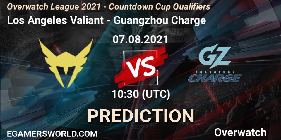 Pronósticos Los Angeles Valiant - Guangzhou Charge. 13.08.2021 at 10:30. Overwatch League 2021 - Countdown Cup Qualifiers - Overwatch