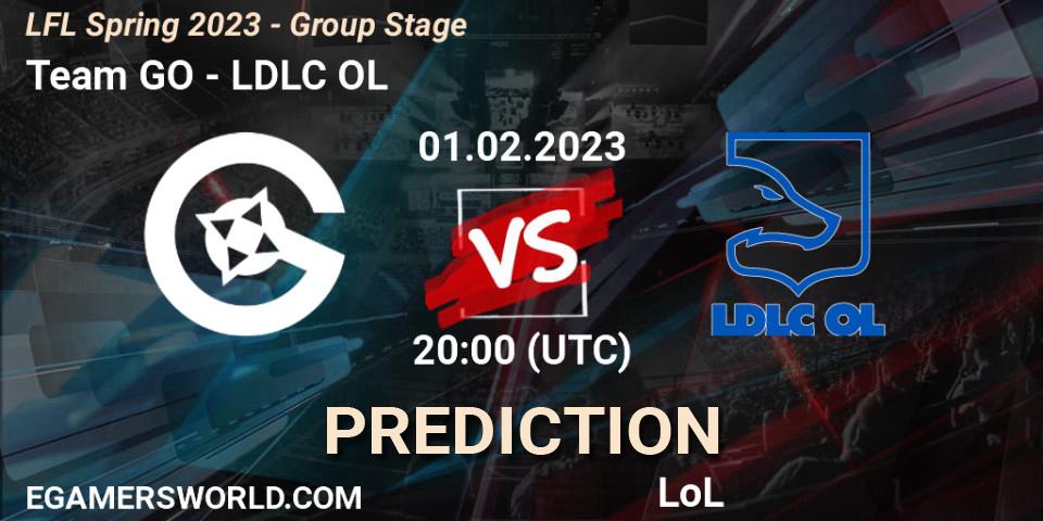 Pronósticos Team GO - LDLC OL. 01.02.23. LFL Spring 2023 - Group Stage - LoL