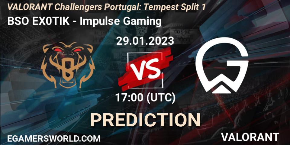 Pronósticos BSO EX0TIK - Impulse Gaming. 29.01.23. VALORANT Challengers 2023 Portugal: Tempest Split 1 - VALORANT