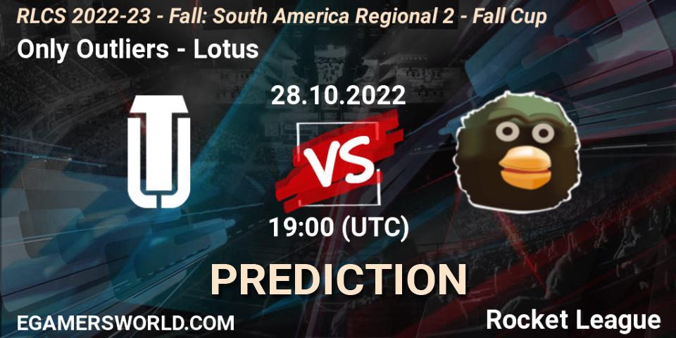 Pronósticos Only Outliers - Lotus. 28.10.22. RLCS 2022-23 - Fall: South America Regional 2 - Fall Cup - Rocket League