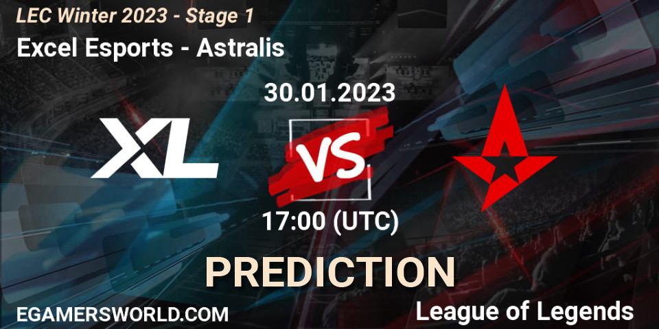 Pronósticos Excel Esports - Astralis. 30.01.23. LEC Winter 2023 - Stage 1 - LoL