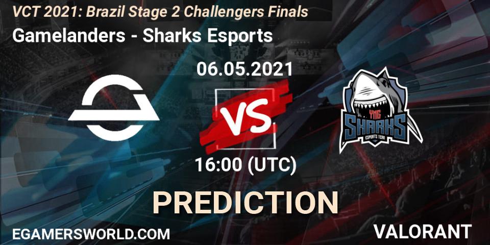 Pronósticos Gamelanders - Sharks Esports. 06.05.2021 at 16:00. VCT 2021: Brazil Stage 2 Challengers Finals - VALORANT