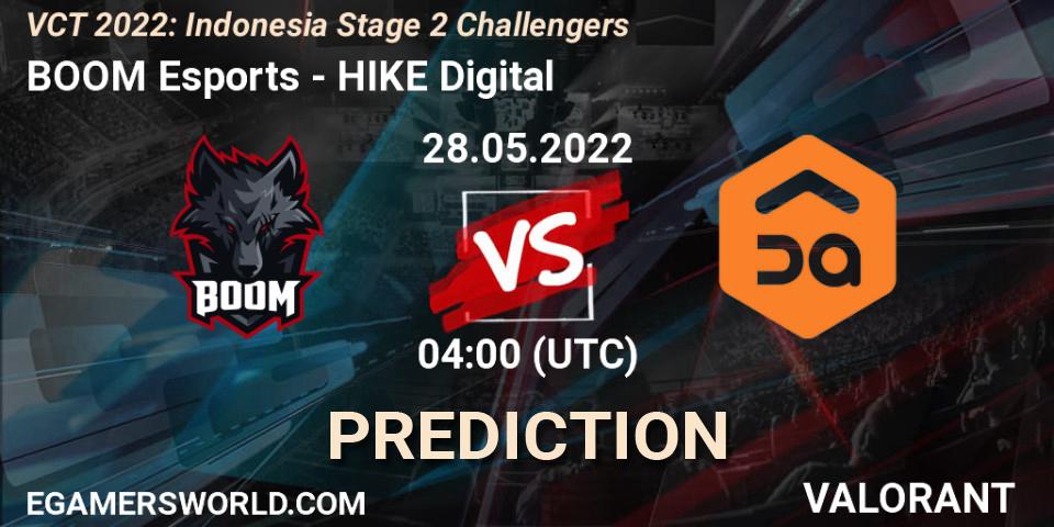 Pronósticos BOOM Esports - HIKE Digital. 28.05.2022 at 04:00. VCT 2022: Indonesia Stage 2 Challengers - VALORANT