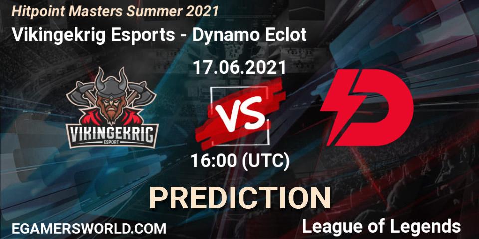 Pronósticos Vikingekrig Esports - Dynamo Eclot. 17.06.2021 at 16:30. Hitpoint Masters Summer 2021 - LoL