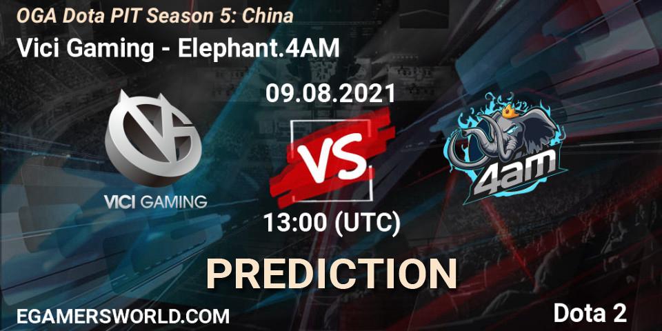 Pronósticos Vici Gaming - Elephant.4AM. 09.08.2021 at 12:09. OGA Dota PIT Season 5: China - Dota 2