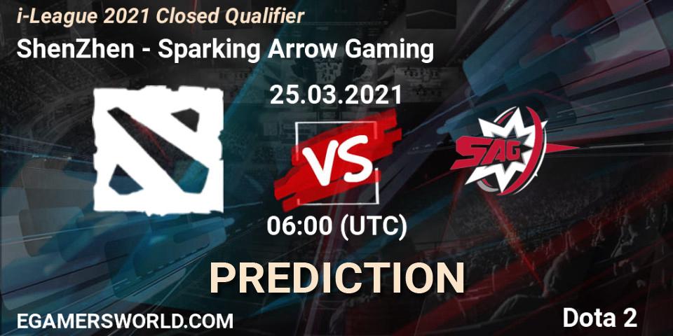 Pronósticos ShenZhen - Sparking Arrow Gaming. 25.03.2021 at 06:03. i-League 2021 Closed Qualifier - Dota 2