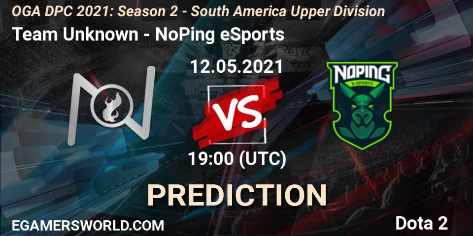 Pronósticos Team Unknown - NoPing eSports. 12.05.21. OGA DPC 2021: Season 2 - South America Upper Division - Dota 2