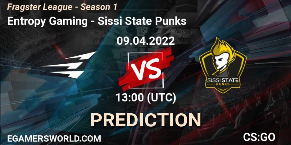 Pronósticos Entropy Gaming - Sissi State Punks. 09.04.2022 at 13:20. Fragster League - Season 1 - Counter-Strike (CS2)