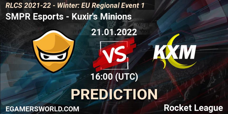 Pronósticos SMPR Esports - Kuxir's Minions. 21.01.22. RLCS 2021-22 - Winter: EU Regional Event 1 - Rocket League