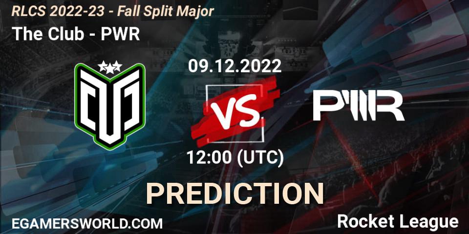 Pronósticos The Club - PWR. 09.12.22. RLCS 2022-23 - Fall Split Major - Rocket League