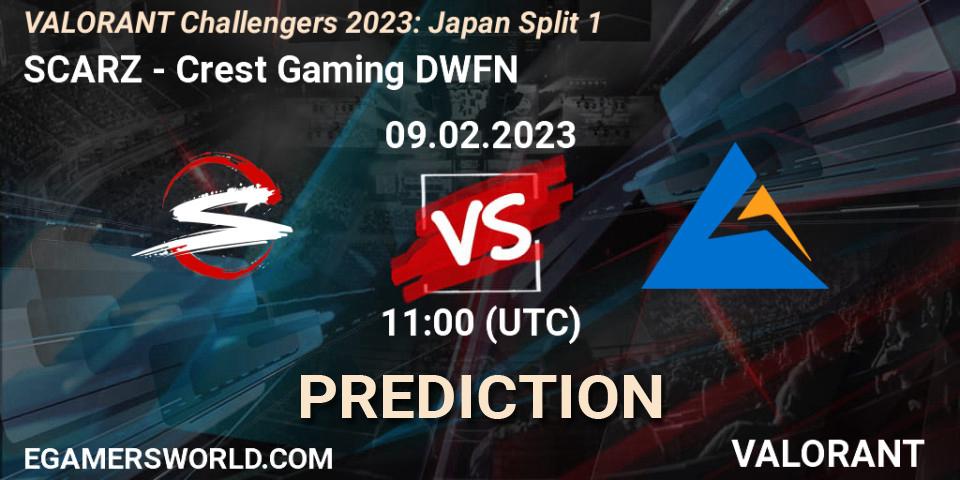 Pronósticos SCARZ - Crest Gaming DWFN. 09.02.23. VALORANT Challengers 2023: Japan Split 1 - VALORANT