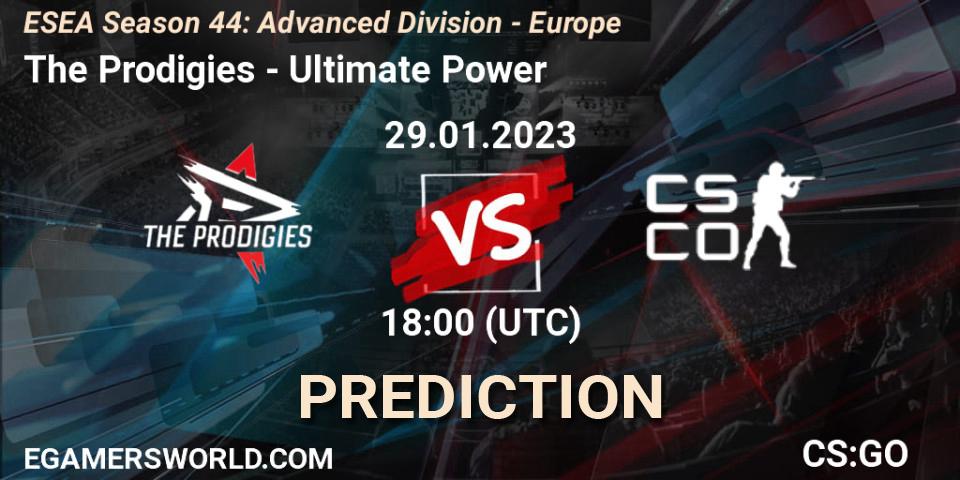 Pronósticos The Prodigies - Ultimate Power. 03.02.23. ESEA Season 44: Advanced Division - Europe - CS2 (CS:GO)
