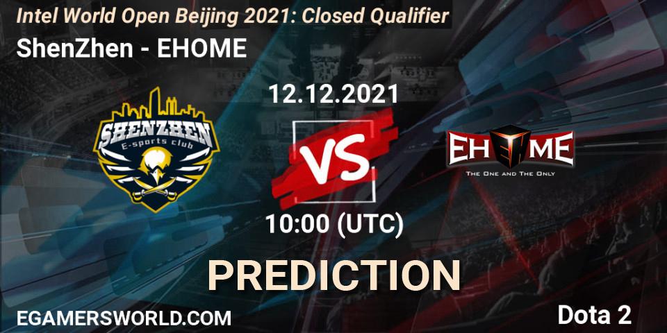 Pronósticos ShenZhen - EHOME. 12.12.2021 at 10:25. Intel World Open Beijing: Closed Qualifier - Dota 2