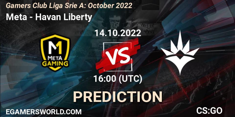 Pronósticos Meta Gaming Brasil - Havan Liberty. 14.10.22. Gamers Club Liga Série A: October 2022 - CS2 (CS:GO)