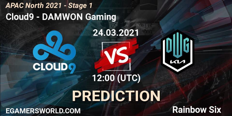 Pronósticos Cloud9 - DAMWON Gaming. 24.03.2021 at 12:00. APAC North 2021 - Stage 1 - Rainbow Six