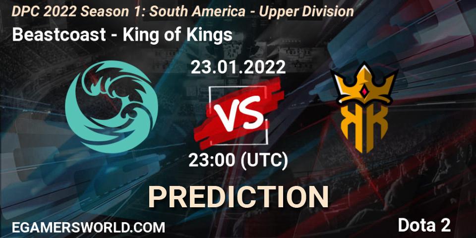 Pronósticos Beastcoast - King of Kings. 23.01.2022 at 23:41. DPC 2022 Season 1: South America - Upper Division - Dota 2