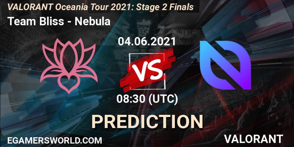 Pronósticos Team Bliss - Nebula. 04.06.2021 at 08:30. VALORANT Oceania Tour 2021: Stage 2 Finals - VALORANT