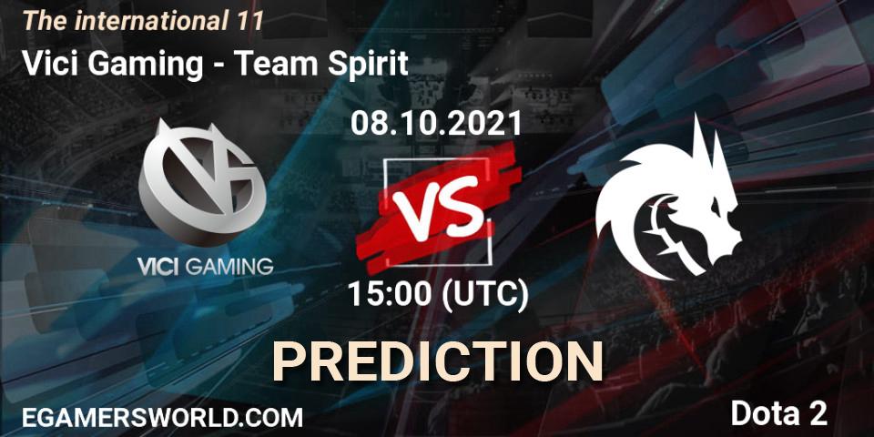 Pronósticos Vici Gaming - Team Spirit. 08.10.21. The Internationa 2021 - Dota 2