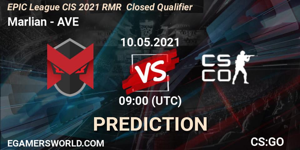 Pronósticos Marlian - AVE. 10.05.2021 at 09:00. EPIC League CIS 2021 RMR Closed Qualifier - Counter-Strike (CS2)