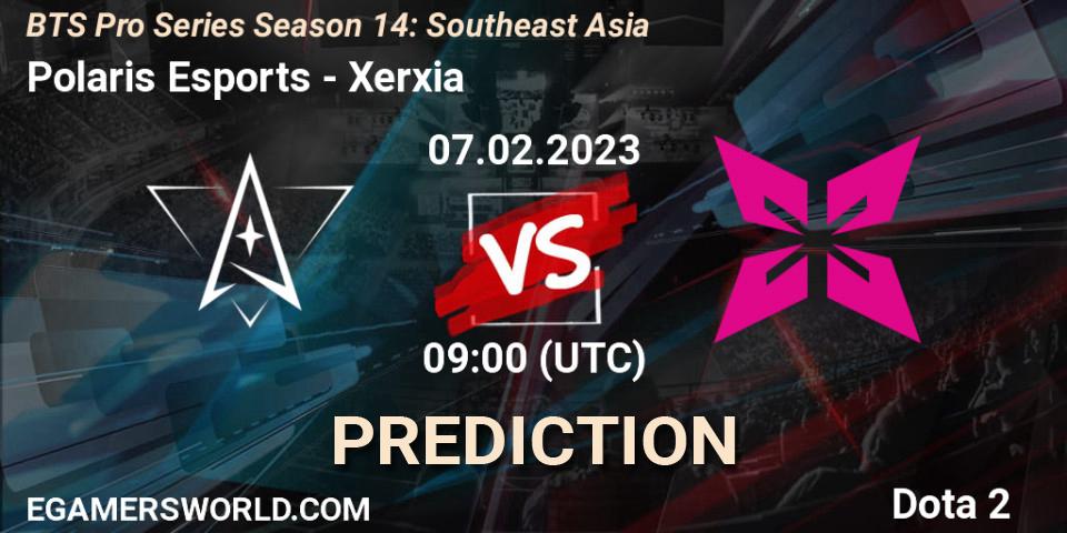 Pronósticos Polaris Esports - Xerxia. 04.02.23. BTS Pro Series Season 14: Southeast Asia - Dota 2