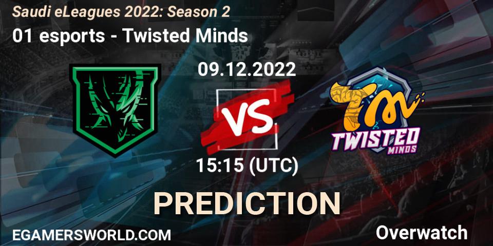 Pronósticos 01 esports - Twisted Minds. 09.12.22. Saudi eLeagues 2022: Season 2 - Overwatch