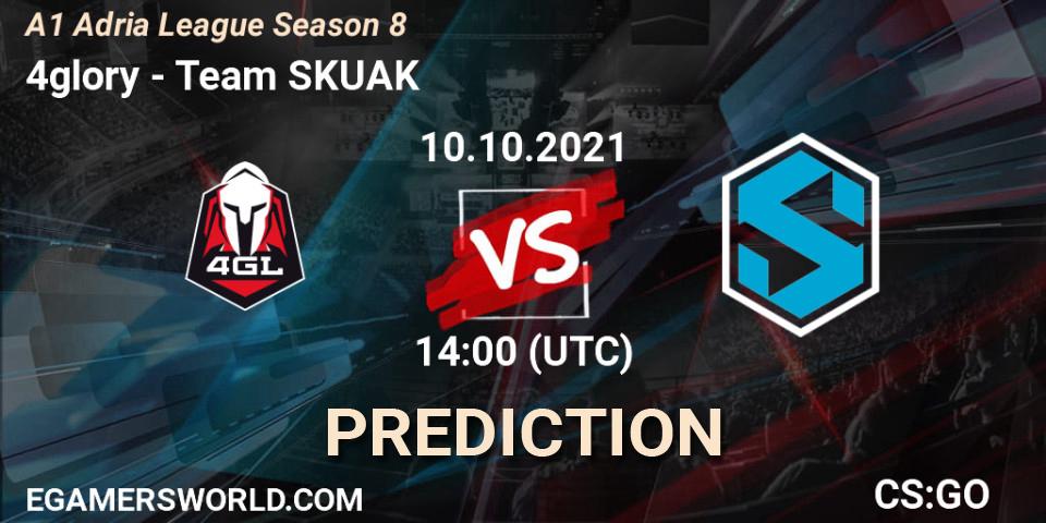 Pronósticos 4glory - Team SKUAK. 10.10.2021 at 14:00. A1 Adria League Season 8 - Counter-Strike (CS2)