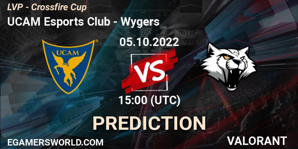 Pronósticos UCAM Esports Club - Wygers. 05.10.2022 at 15:00. LVP - Crossfire Cup - VALORANT