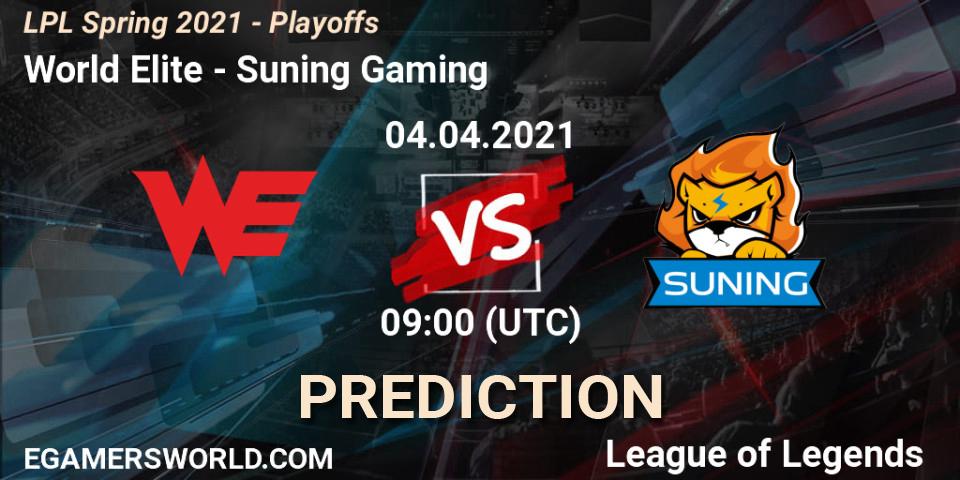Pronósticos World Elite - Suning Gaming. 04.04.21. LPL Spring 2021 - Playoffs - LoL