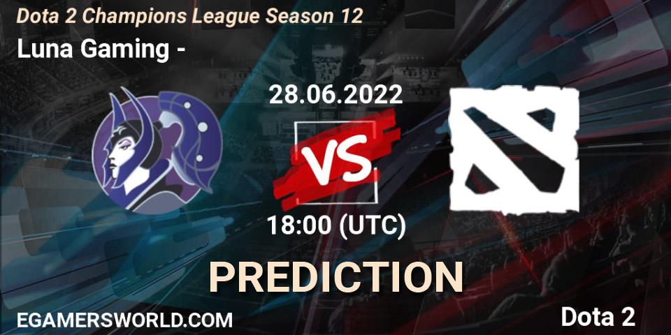 Pronósticos Luna Gaming - ФЕРЗИ. 28.06.2022 at 18:02. Dota 2 Champions League Season 12 - Dota 2