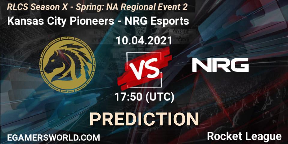 Pronósticos Kansas City Pioneers - NRG Esports. 10.04.2021 at 17:50. RLCS Season X - Spring: NA Regional Event 2 - Rocket League
