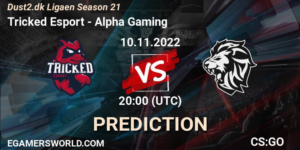 Pronósticos Tricked Esport - Alpha Gaming. 10.11.2022 at 20:00. Dust2.dk Ligaen Season 21 - Counter-Strike (CS2)