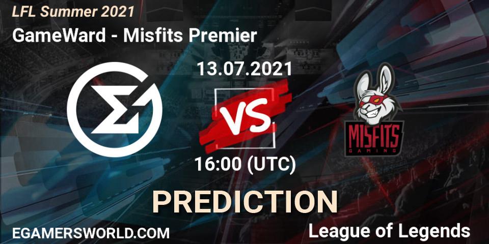 Pronósticos GameWard - Misfits Premier. 13.07.21. LFL Summer 2021 - LoL