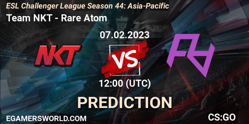 Pronósticos Team NKT - Rare Atom. 07.02.23. ESL Challenger League Season 44: Asia-Pacific - CS2 (CS:GO)