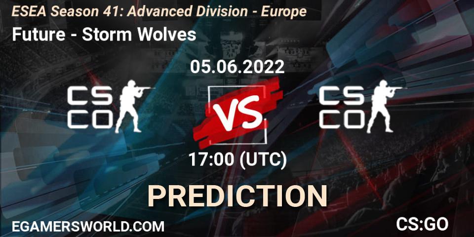Pronósticos Future - Storm Wolves. 05.06.2022 at 17:00. ESEA Season 41: Advanced Division - Europe - Counter-Strike (CS2)