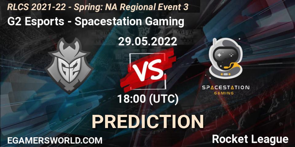 Pronósticos G2 Esports - Spacestation Gaming. 29.05.22. RLCS 2021-22 - Spring: NA Regional Event 3 - Rocket League