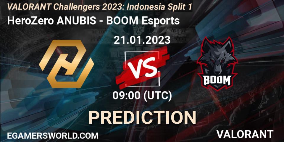 Pronósticos HeroZero ANUBIS - BOOM Esports. 21.01.23. VALORANT Challengers 2023: Indonesia Split 1 - VALORANT